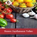 zayıflama diyeti listesi