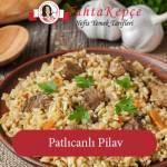 patlıcanlı bulgur pilavı