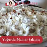 yoğurtlu mantar salatası