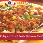 soslu makarna tarifleri