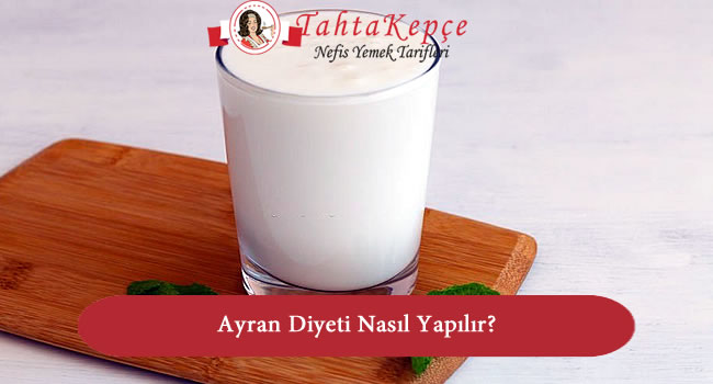 ayran diyeti listesi